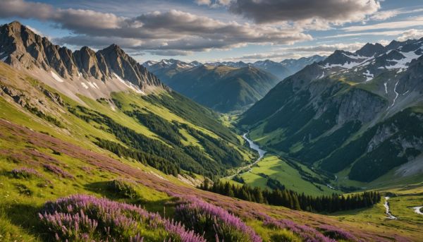 La chaîne majestueuse des Pyrénées sauvages