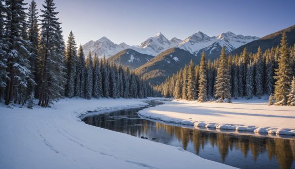 La magie des paysages enneigés en hiver