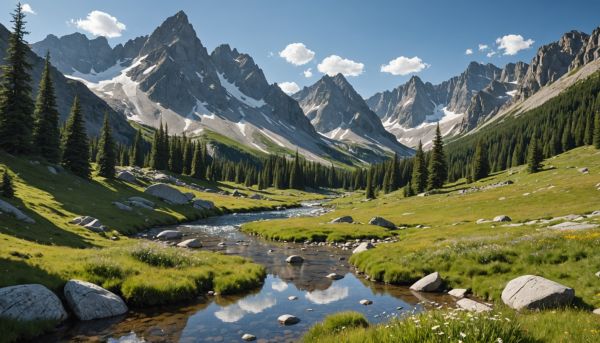 Soleil et fraîcheur des montagnes estivales